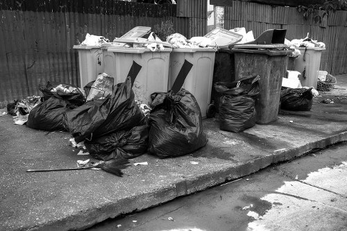 Skip on a residential street in Merton