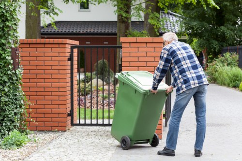 Enclosed and lockable skip for residential use in Merton