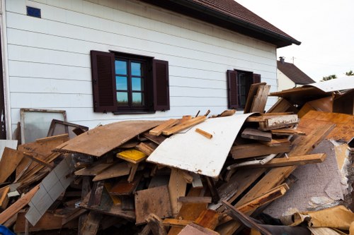 Official placement of a skip with necessary permits