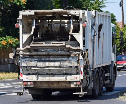 Man and van loading household waste