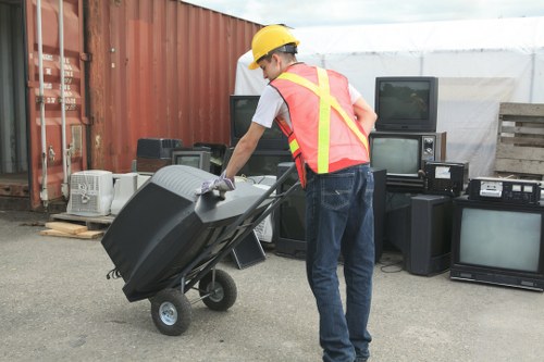 Professional waste disposal team